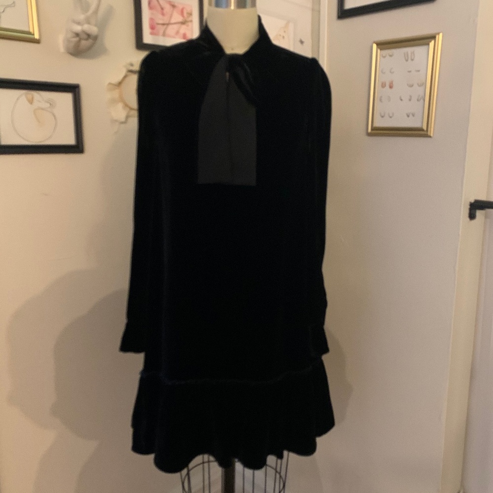 Kate Spade Velvet Dress with Bow